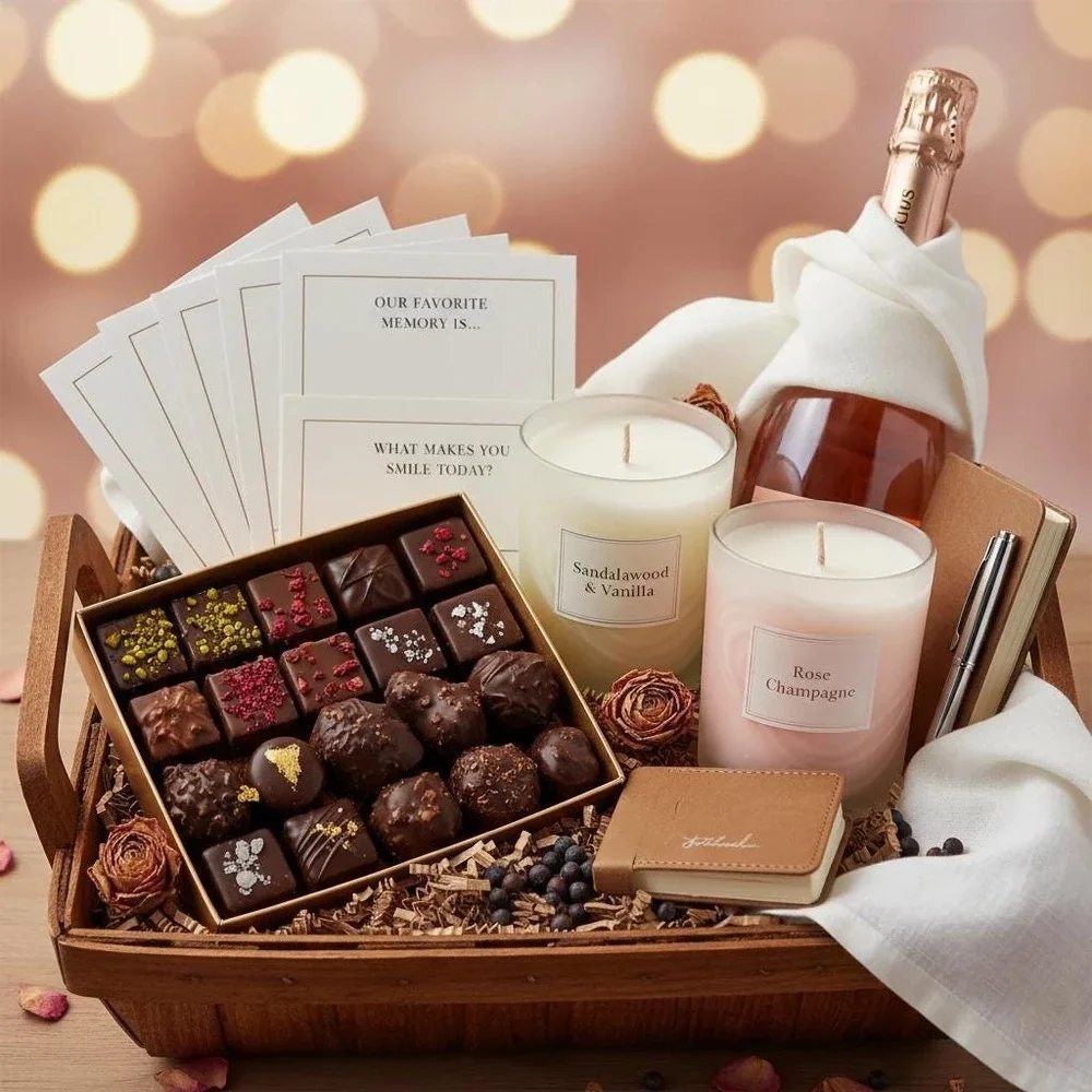 Date Night Gift Basket -‎ Romantic Evening In for Two